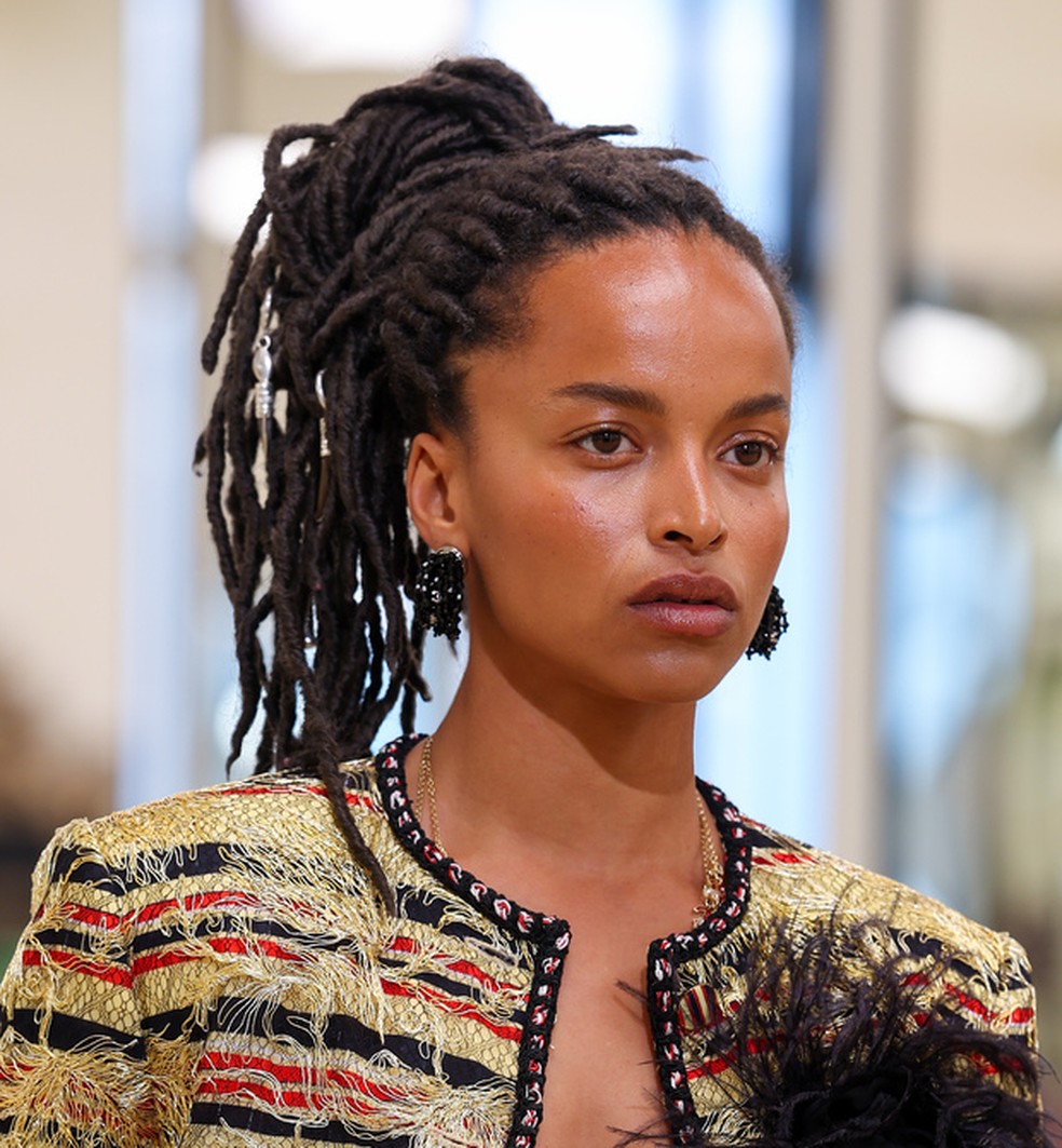 Beleza do desfile Chanel Cruise 2027 — Foto: Getty Images