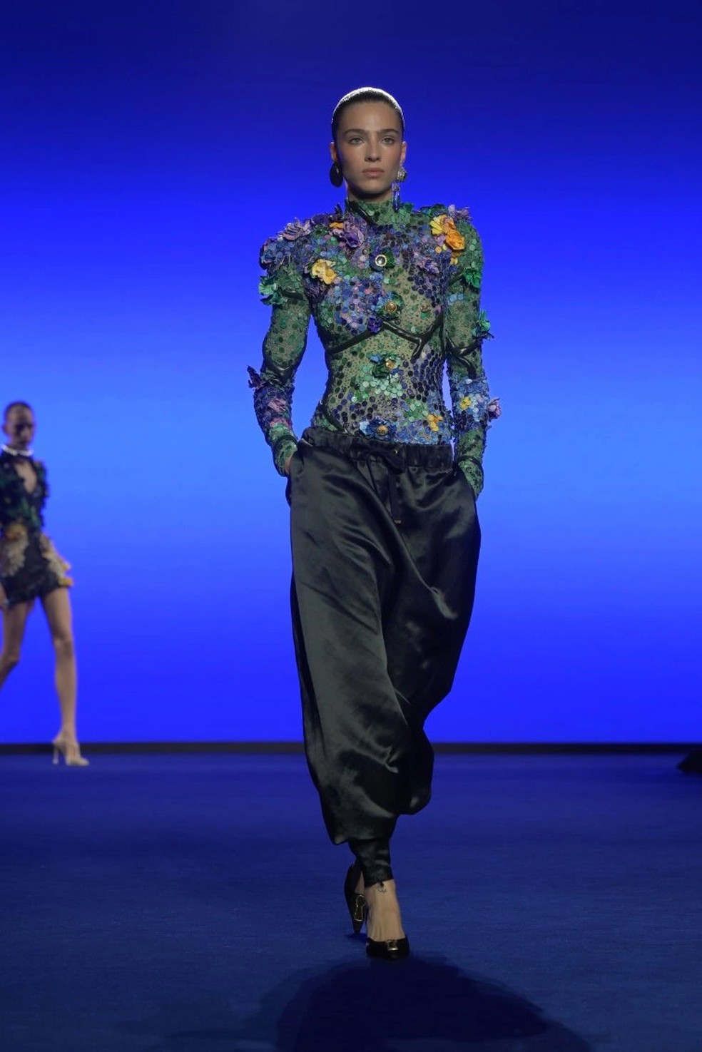 Desfile Schiaparelli, coleção verão primavera 2025, Semana de Moda de Paris — Foto: Divulgação