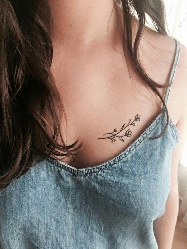 Tatuagem feminina no peito: 15 ideias de diferentes estilos para se ...