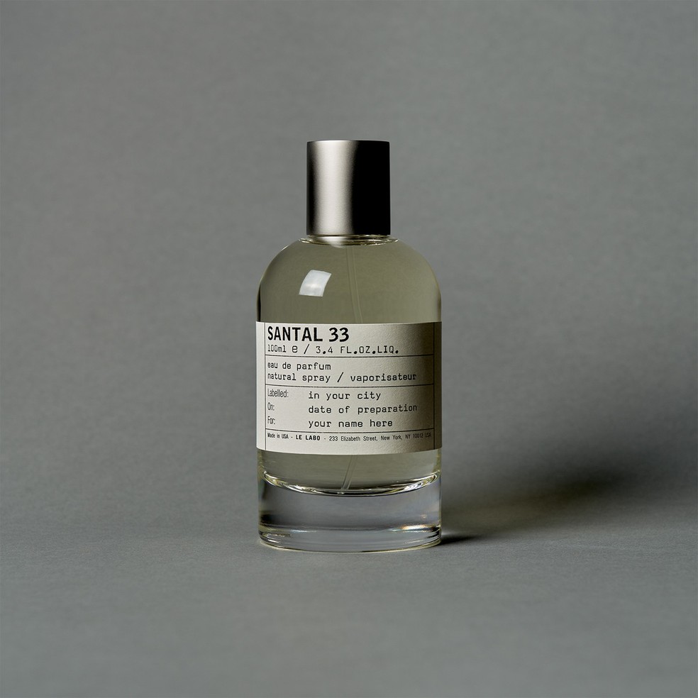 Santal 33, da Le Labo — Foto: Divulgação