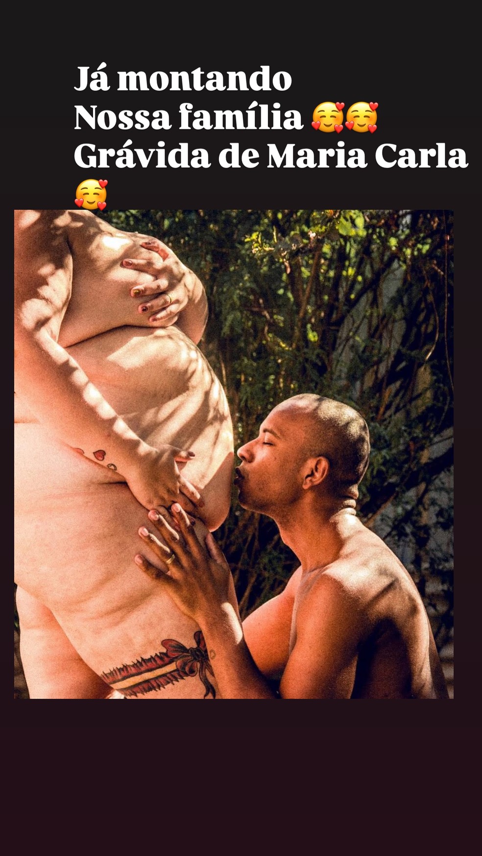 Thais Carla comemora aniversário do marido e relembra foto do primeiro encontro: 'Homem da minha vida' — Foto: Reprodução/Instagram