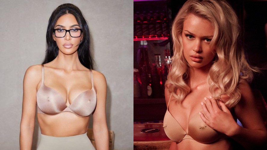 Kim Kardashian anunciou lançamento de sutiã com piercing no mamilo