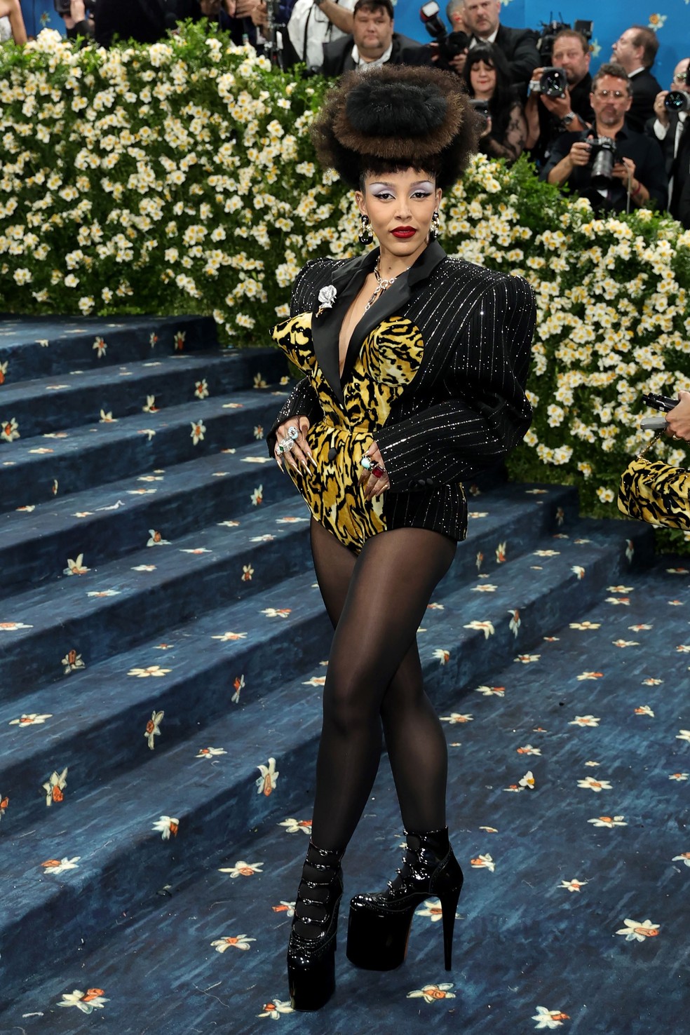 Doja Cat no Met Gala 2025 — Foto: Getty Images