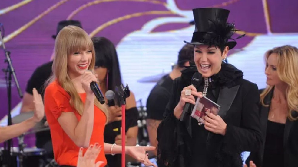 Taylor Swift no TV Xuxa  — Foto: Blad Meneghel/Xuxa Produções