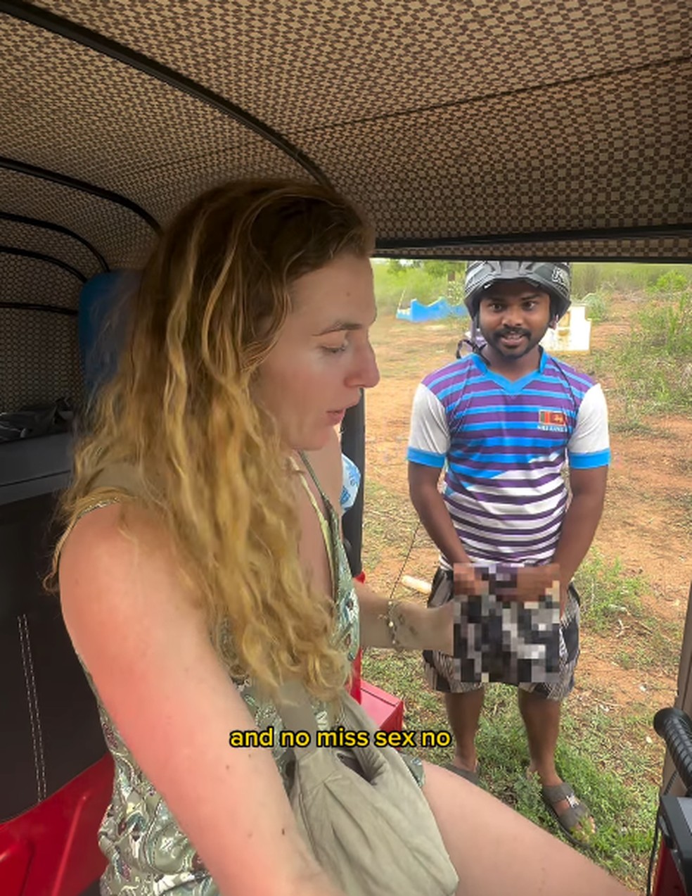Mulher gravou momento em que é assediada em viagem — Foto: Reprodução/ Instagram