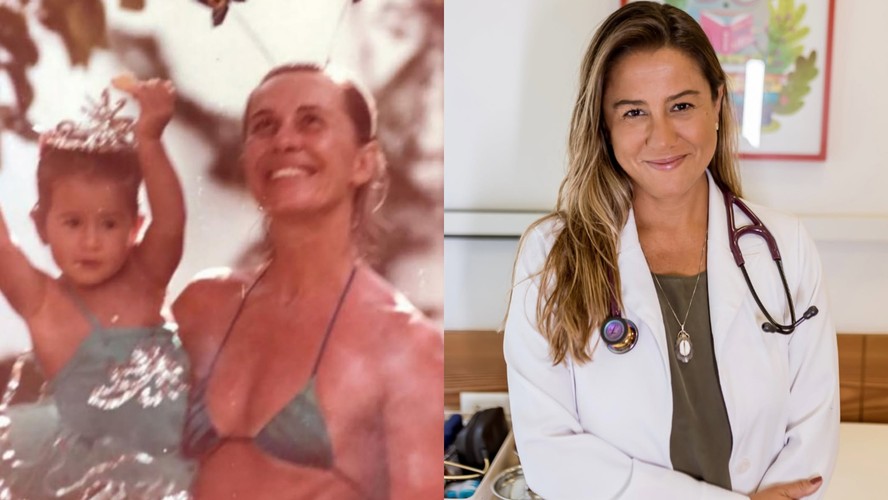 Renata Sorrah divide registros raros com a filha médica, Mariana Simões, no aniversário dela: 'A mais linda'