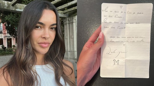 Joana Sanz compartilha carta supostamente enviada por Daniel Alves: 'Por um beijo, daria qualquer coisa'
