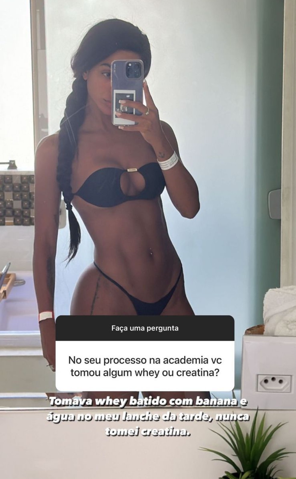 Brunna Gonçalves respondeu seguidores — Foto: Reprodução/ Instagram