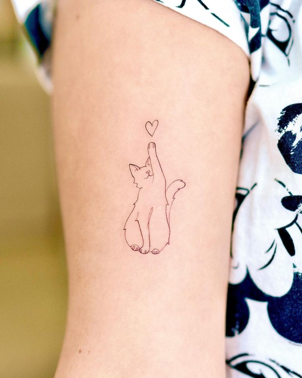 As melhores inspirações de tatuagem de gato feminina para as ...
