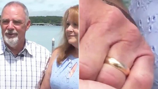 Casal contrata mergulhadores para encontrar aliança de casamento perdida há mais de 25 anos 
