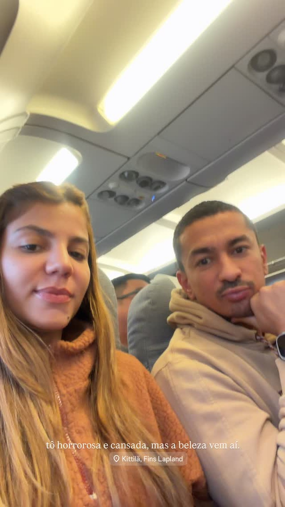 Hariany e irmão de Anitta desembarcam na Finlândia após perda de passaporte e detenção em Paris — Foto: Reprodução/Instagram
