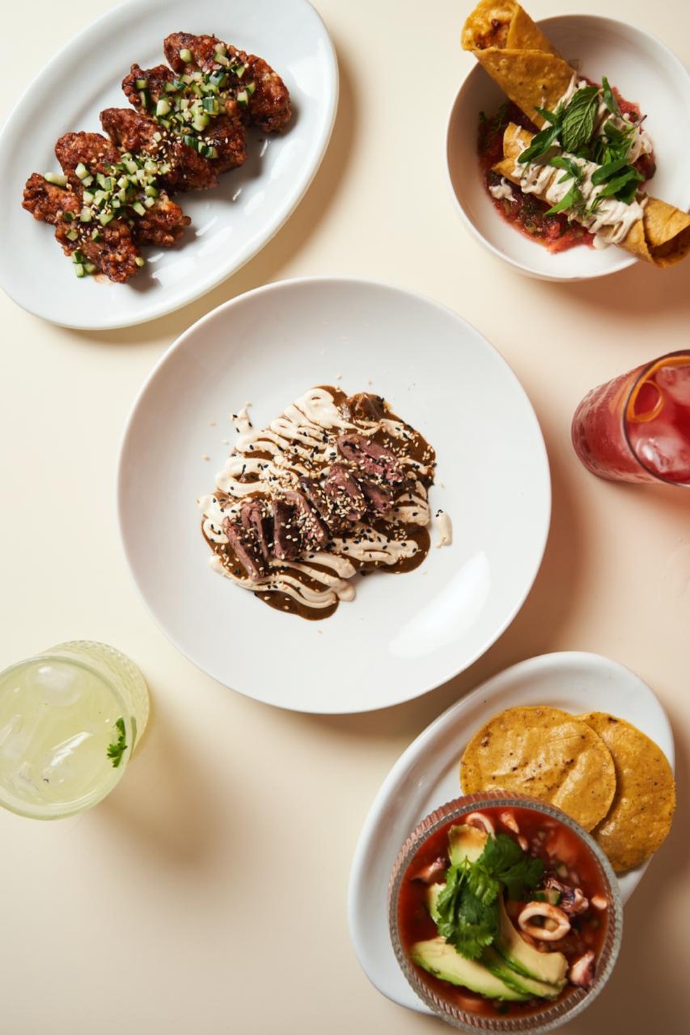 Serviço com inspiração mexicana da LosDos Cantina — Foto: Divulgação
