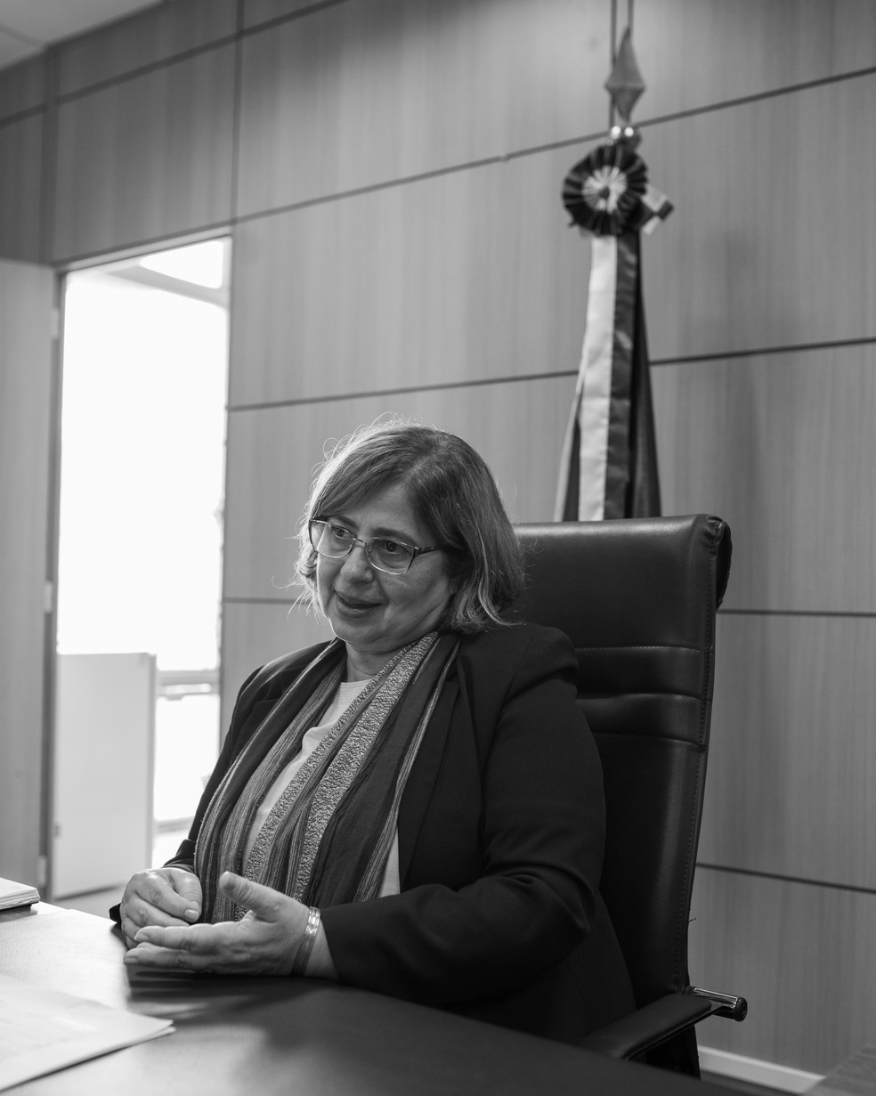 Cida Gonçalves esteve à frente da Secretaria Nacional de Enfrentamento à Violência Contra as Mulheres e volta agora, aos 61 anos, como chefe da Pasta das Mulheres — Foto:  Yasmin Velloso 
