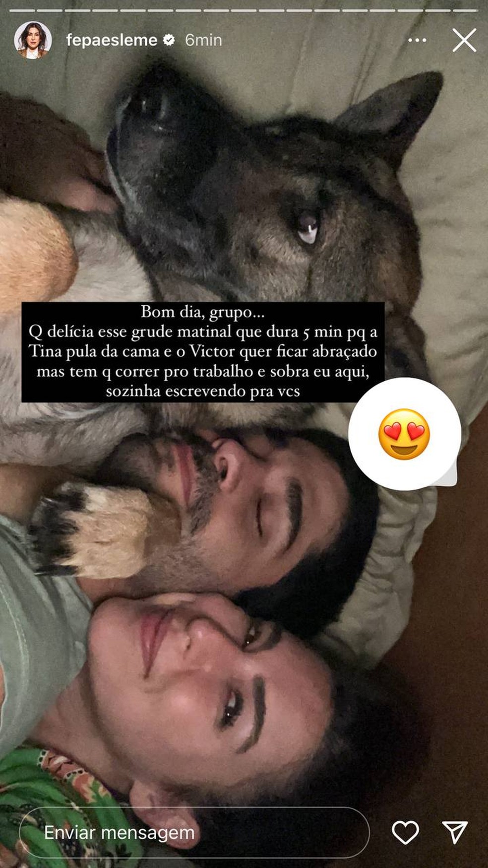 Fernanda Paes Leme posta foto fofa em família — Foto: Reprodução / Instagram