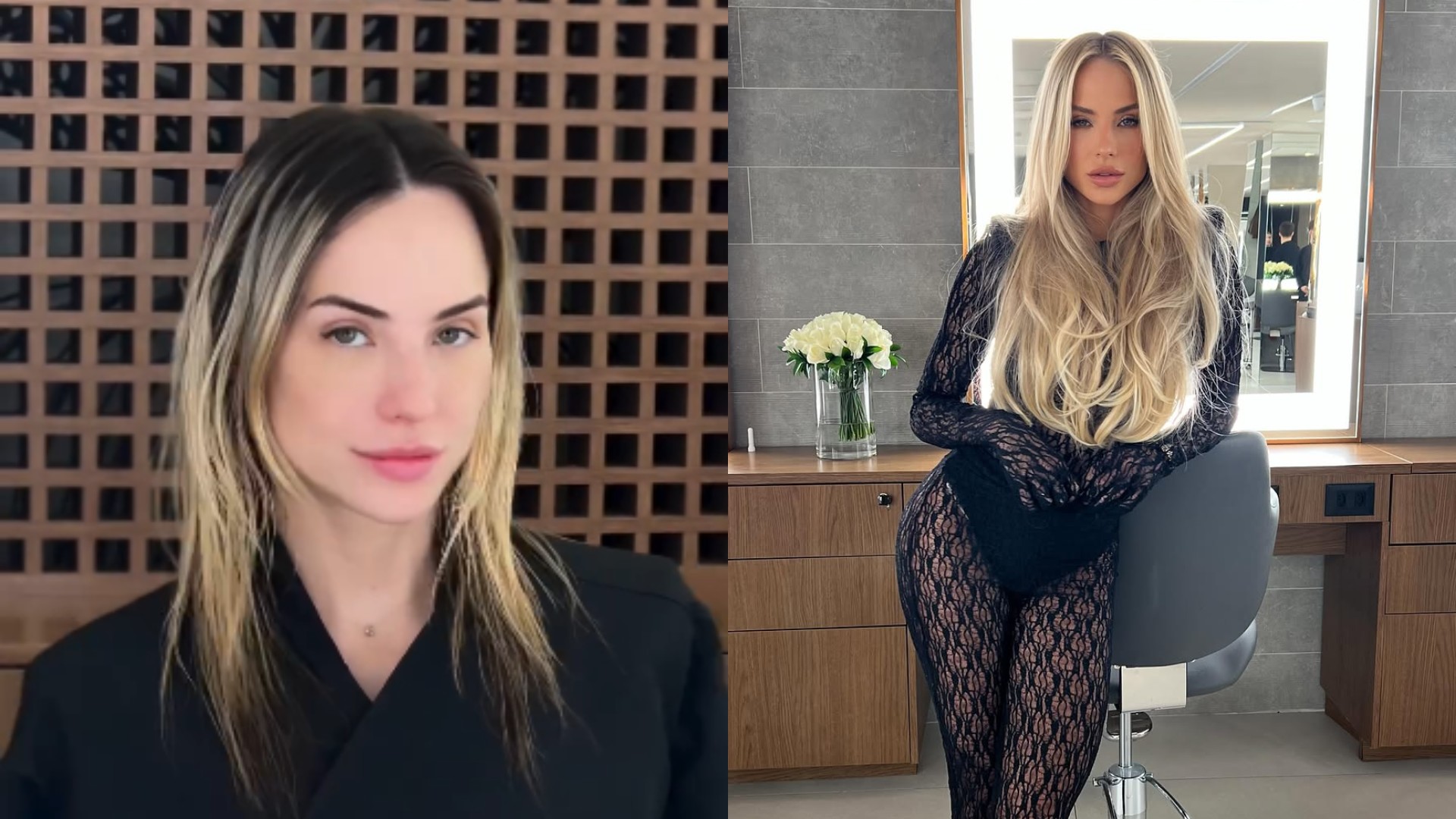 Capa fotográfica da fonte da Aflora: Com look de renda, ex-BBB Gabi Martins mostra antes e depois de mudança no visual: 'Uma nova era'