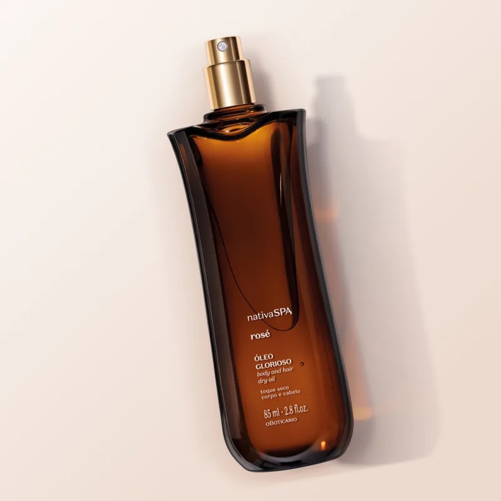 Óleo Multifuncional Glorioso Nativa SPA Rosé — Foto: Divulgação