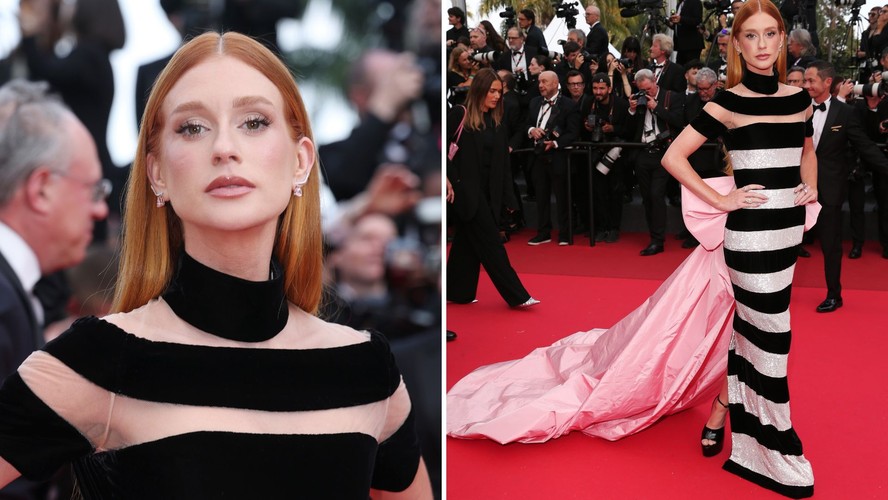 Marina Ruy Barbosa surge deslumbrante em Cannes