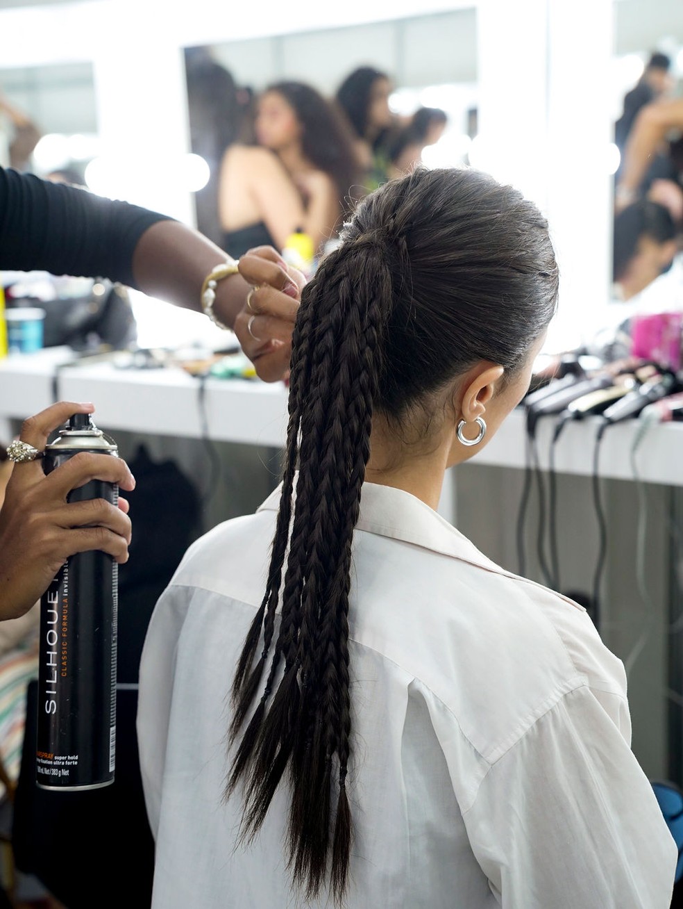 Beleza do desfile da Salinas, na RioFW — Foto: Zé Takahashi
