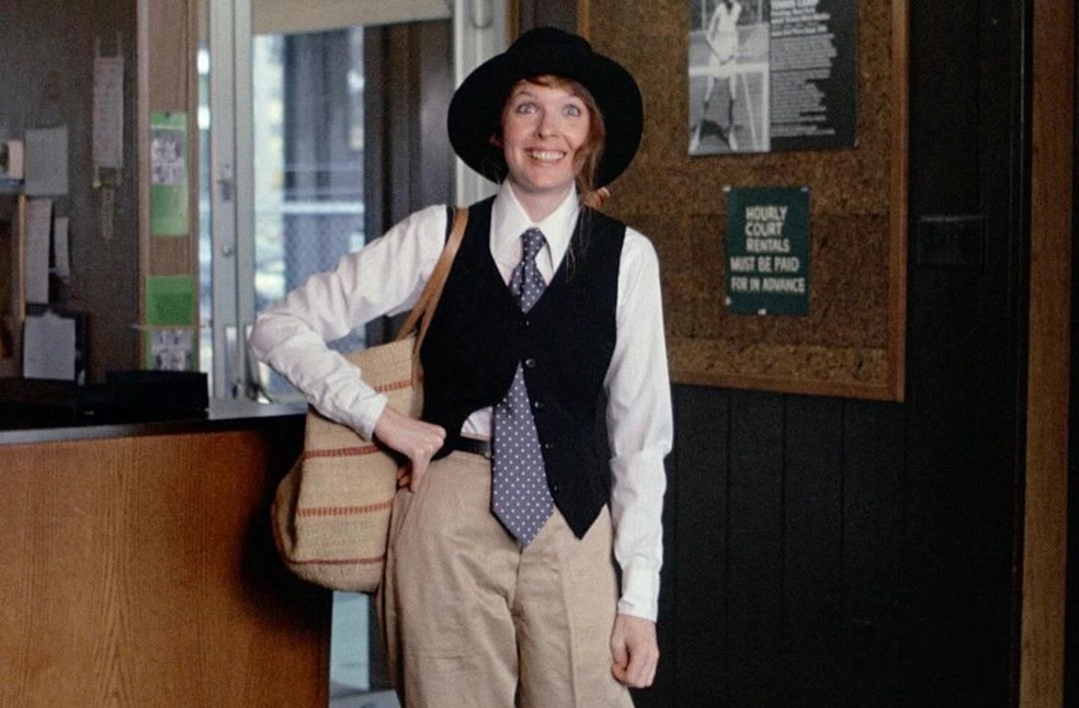 Diane Keaton no filme "Annie Hall", de 1997; — Foto: Reprodução/Instagram @mirrored.heartss