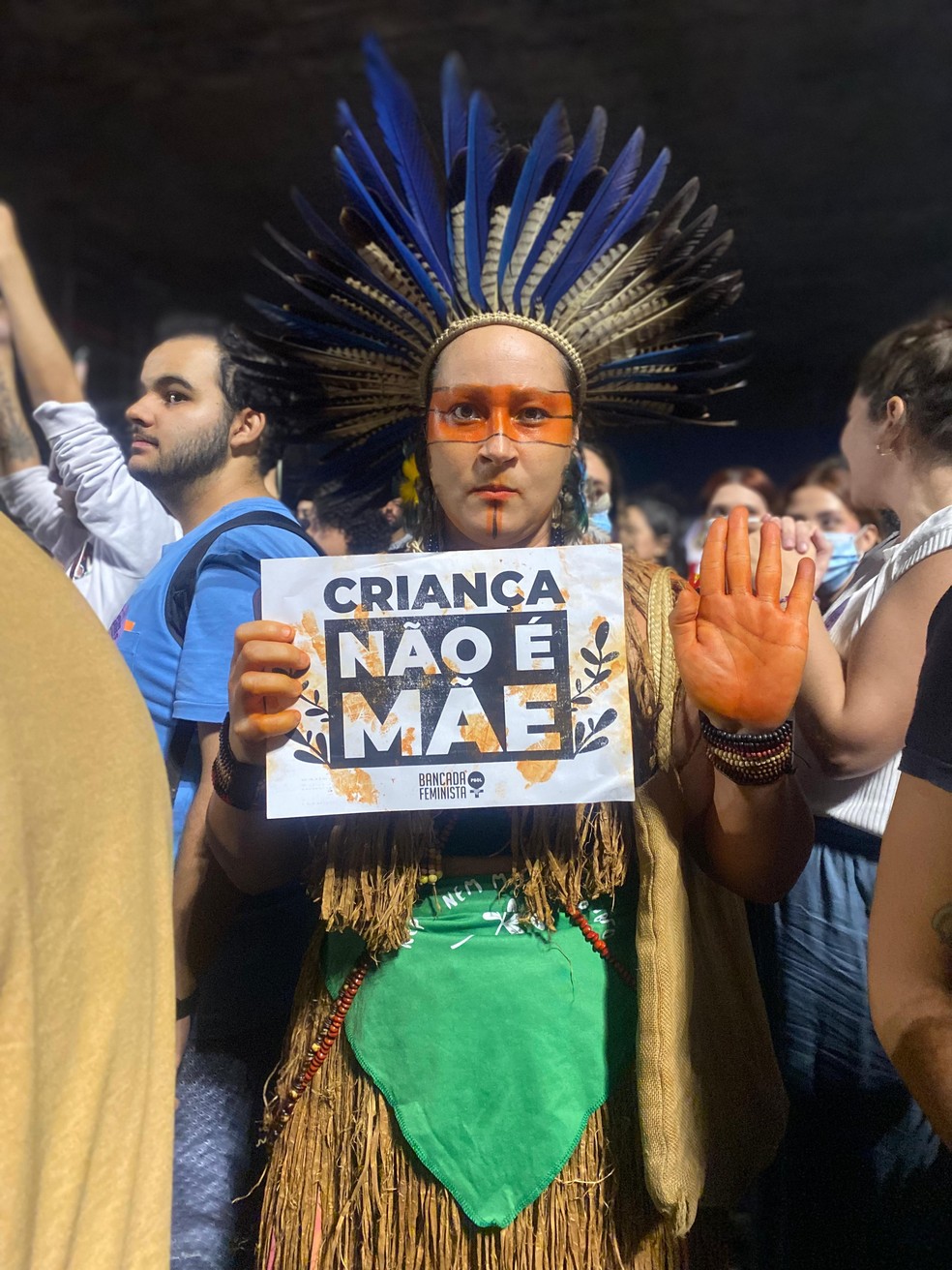 Jennyfer Bransfor protesta na Paulista � Foto: Camila Cetrone/Marie Claire