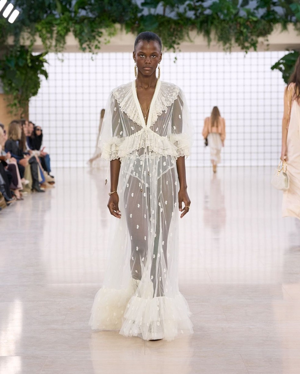 Chloé, coleção primavera verão 2025, na Semana de Moda de Paris — Foto: Reprodução