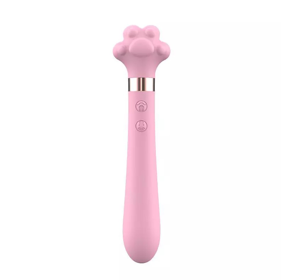 Vibrador de Penetração com Pulsador para Clítoris Meow, de Sinestesya (R$ 315,40) — Foto: Reprodução