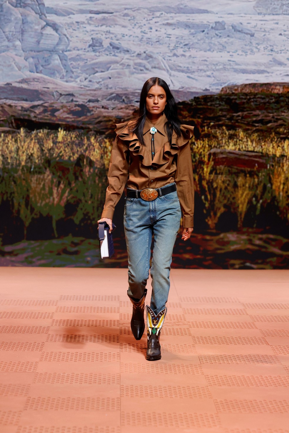 Louis Vuitton masculino por Pharrell Williams - inverno 2024 — Foto: Divulgação