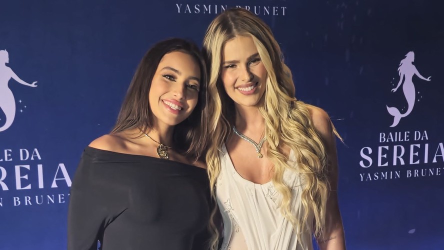 Yasmin Brunet e Vanessa Lopes se encontraram no aniversário de 36 anos da modelo