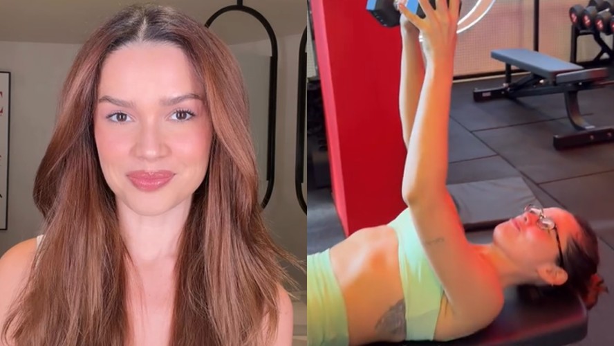 De top e short, Juliette mostra 'sofrimento' na academia ao retomar rotina de treinos