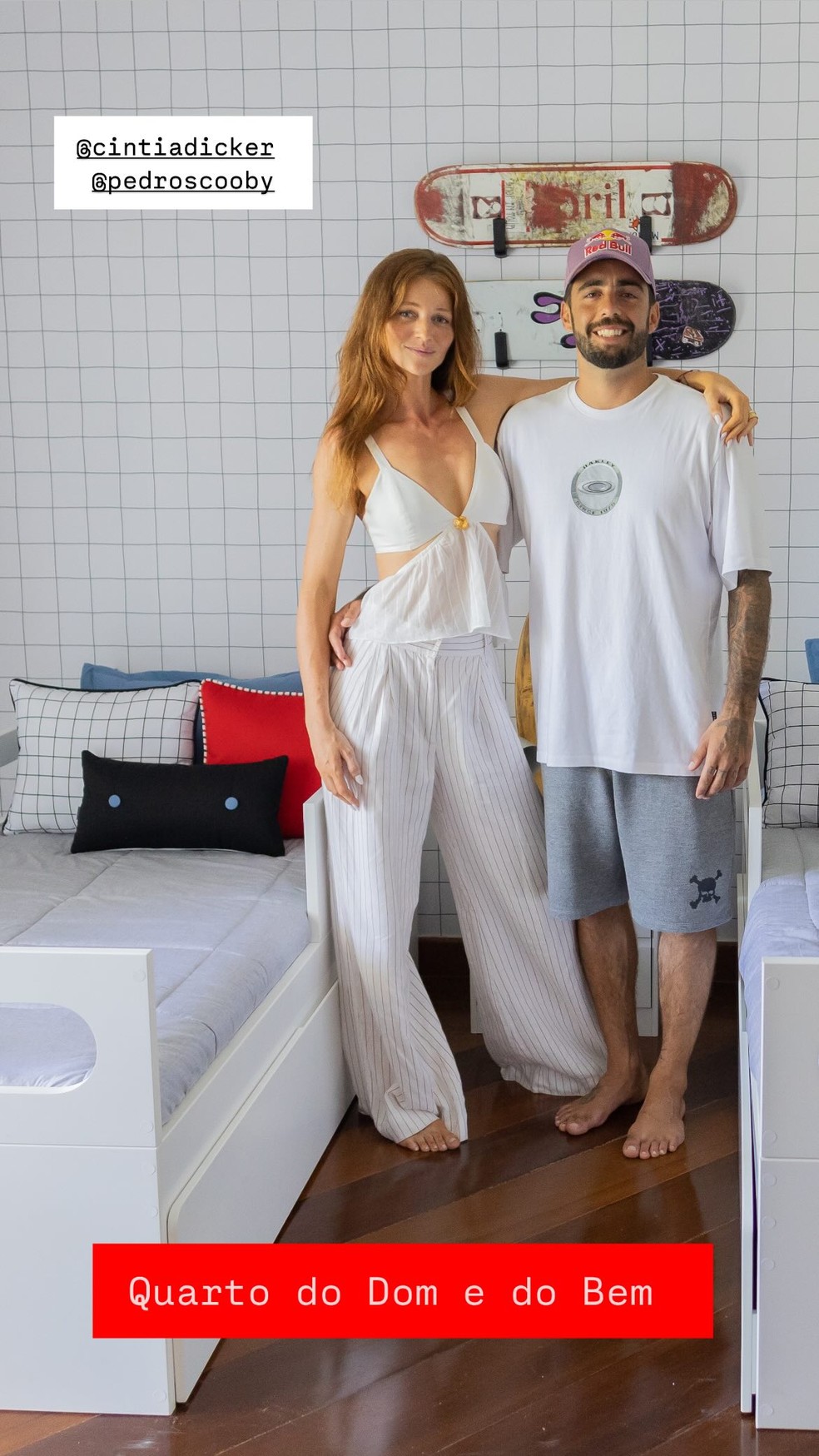 Dom, filho de Luana Piovani e Pedro Scooby, ganha novo quarto após morar com o pai — Foto: Reprodução/ Instagram