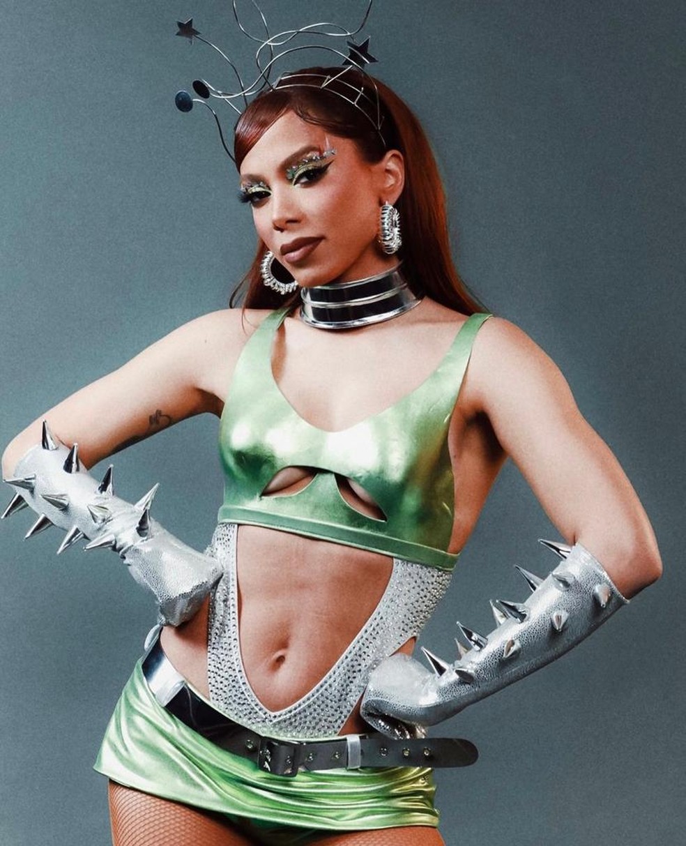 Anitta como Guerreira do Futuro — Foto: Divulgação