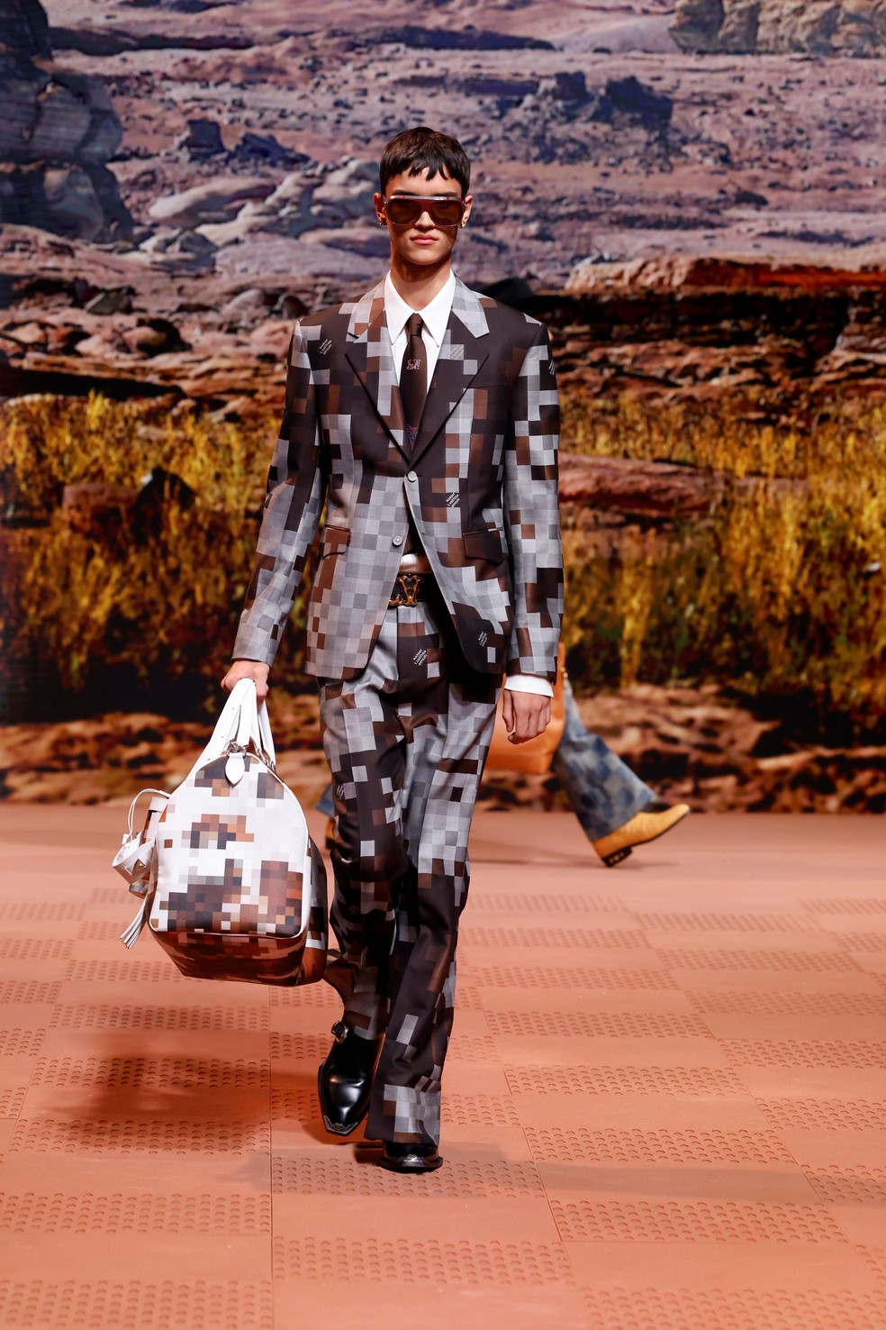 Louis Vuitton masculino por Pharrell Williams - inverno 2024 — Foto: Divulgação