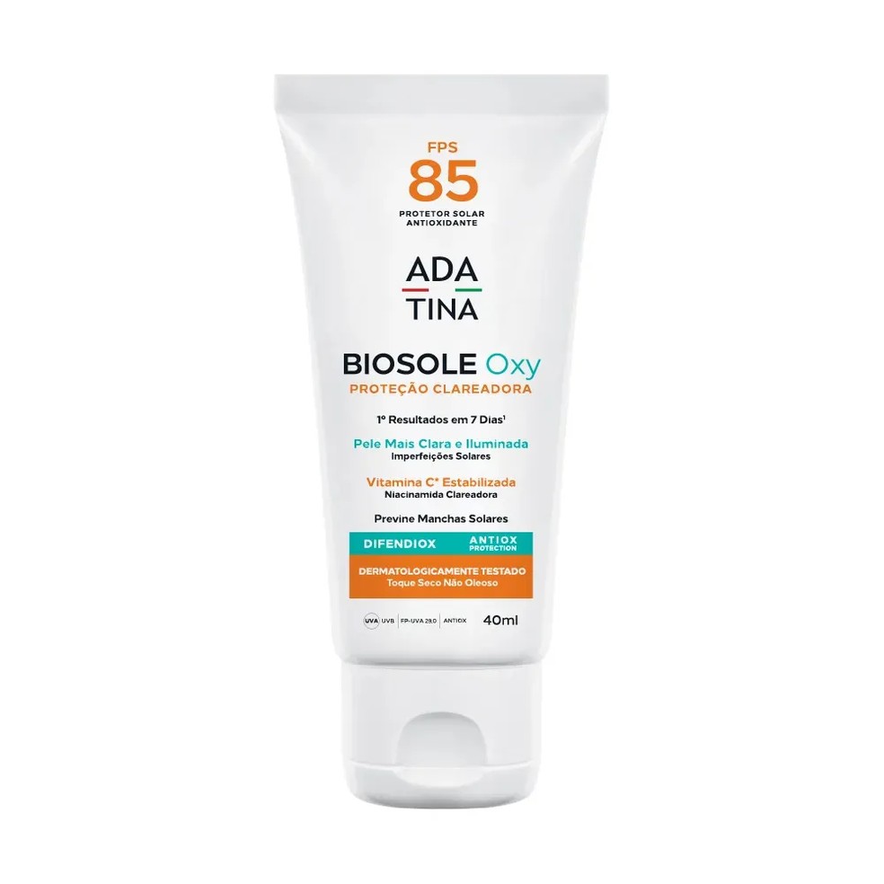 Protetor Solar Biosole Oxy FPS 85, de Ada Tina, R$ 135,00 — Foto: Divulgação