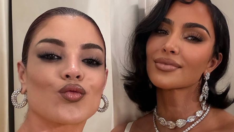 Gkay e Kim Kardashian se encontraram em Paris durante desfile da Balenciaga na Semana de Alta-Costura