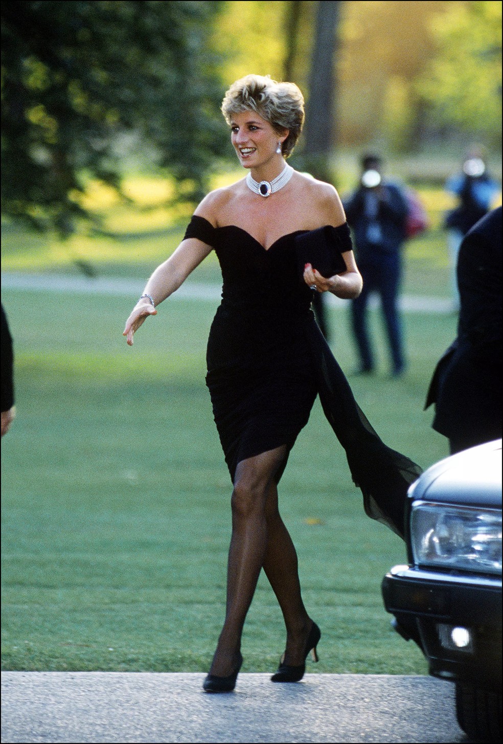 Diana e o famoso "vestido da vingança" — Foto: Getty