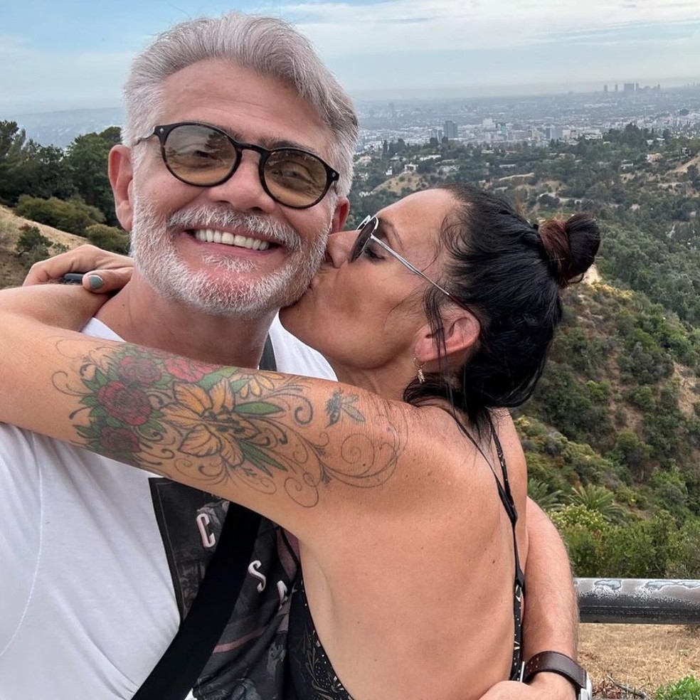 Mocita Fagundes e Tarcísio Filho têm casamento à distância — Foto: Reprodução/ Instagram