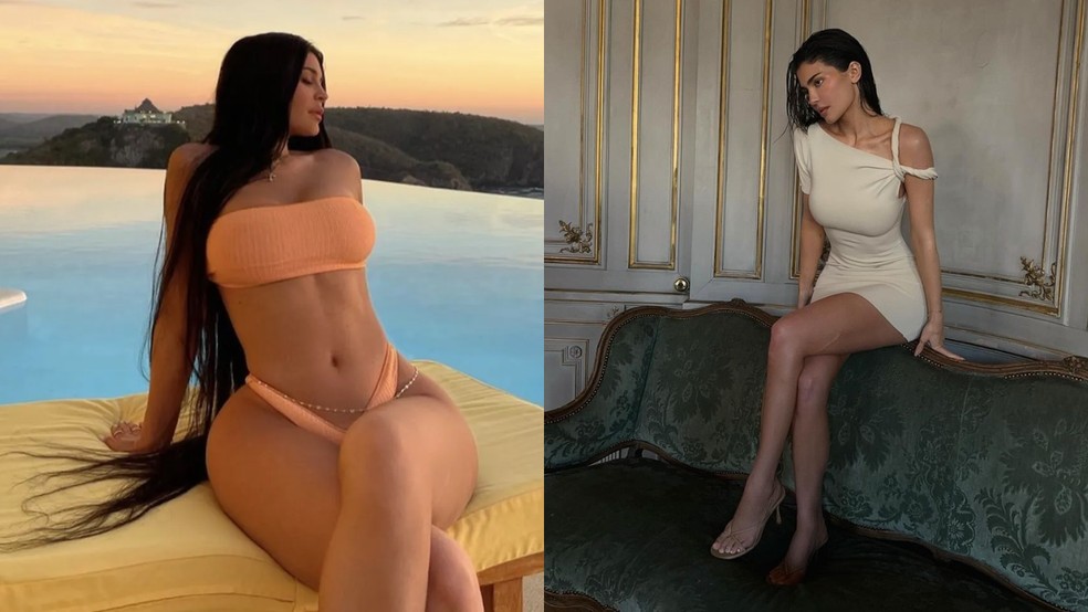 Assim como suas irmãs, Kylie apareceu com o corpo mais magro que antes — Foto: Reprodução/ Instagram