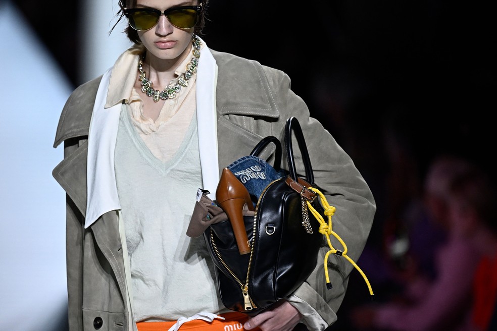 Semana de Moda de Paris: Miu Miu primavera/verão 2024 — Foto: Getty
