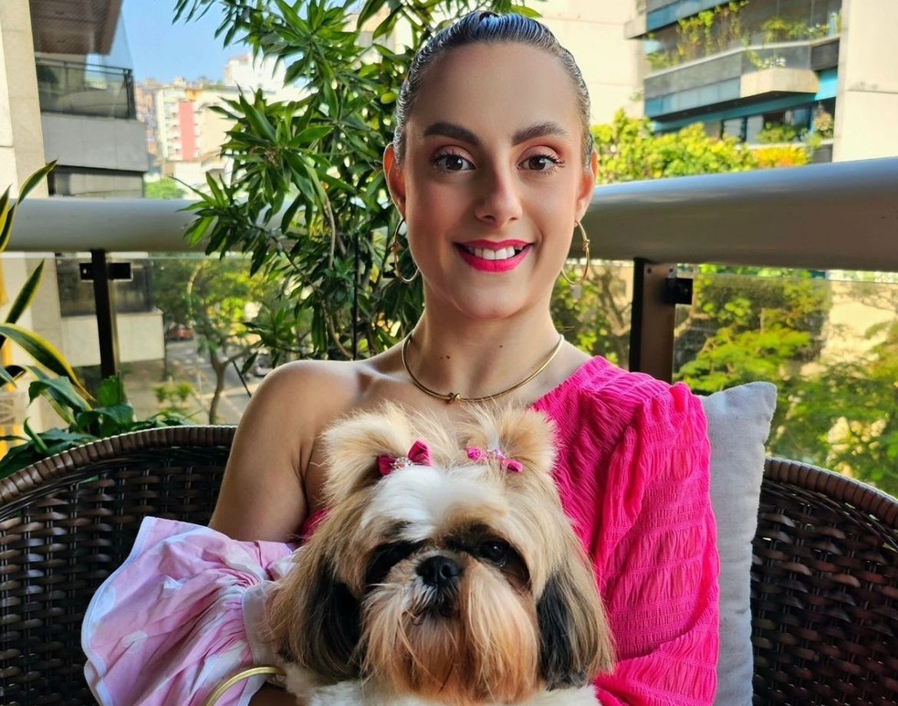 Savaget com Belinha — Foto: Arquivo pessoal