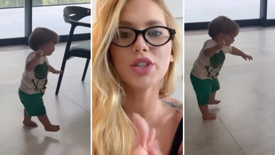 Virgínia comemora após José Leonardo começar a andar: 'Agora é oficial'