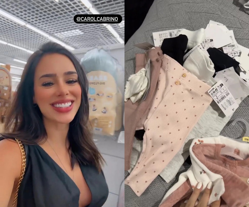 Bruna Biancardi começou a comprar roupas para a filha, Mavie — Foto: Reprodução Instagram