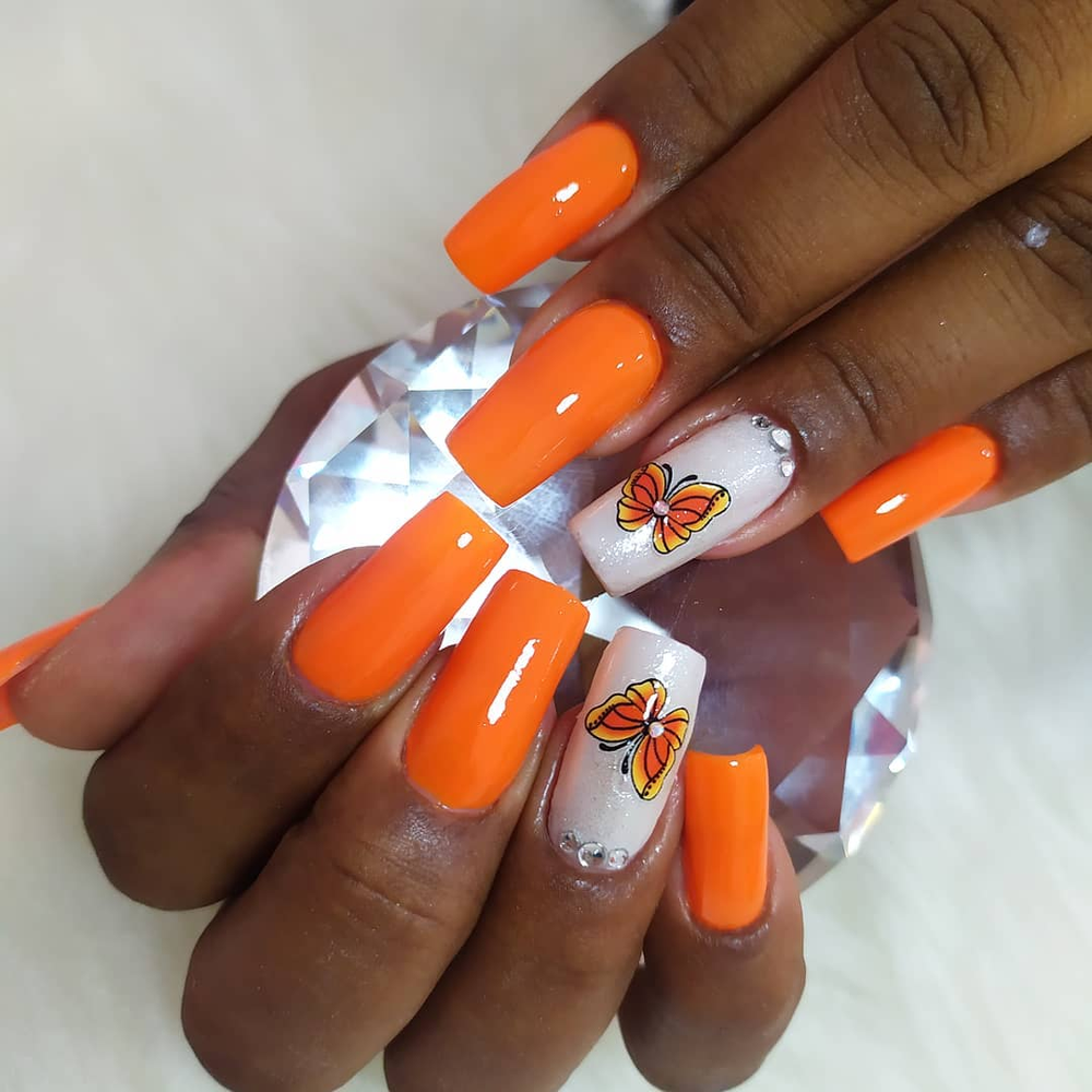 Unhas decoradas laranja: 36 Inspirações com a cor que vai te encantar!