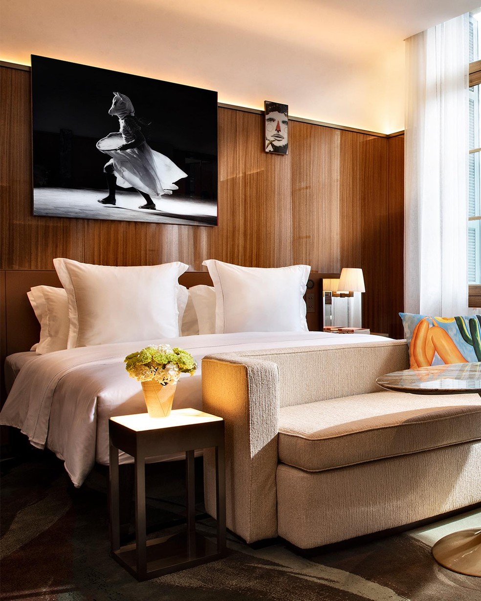 Quarto do hotel Rosewood São Paulo — Foto: Reprodução/Instagram @rosewoodsaopaulo
