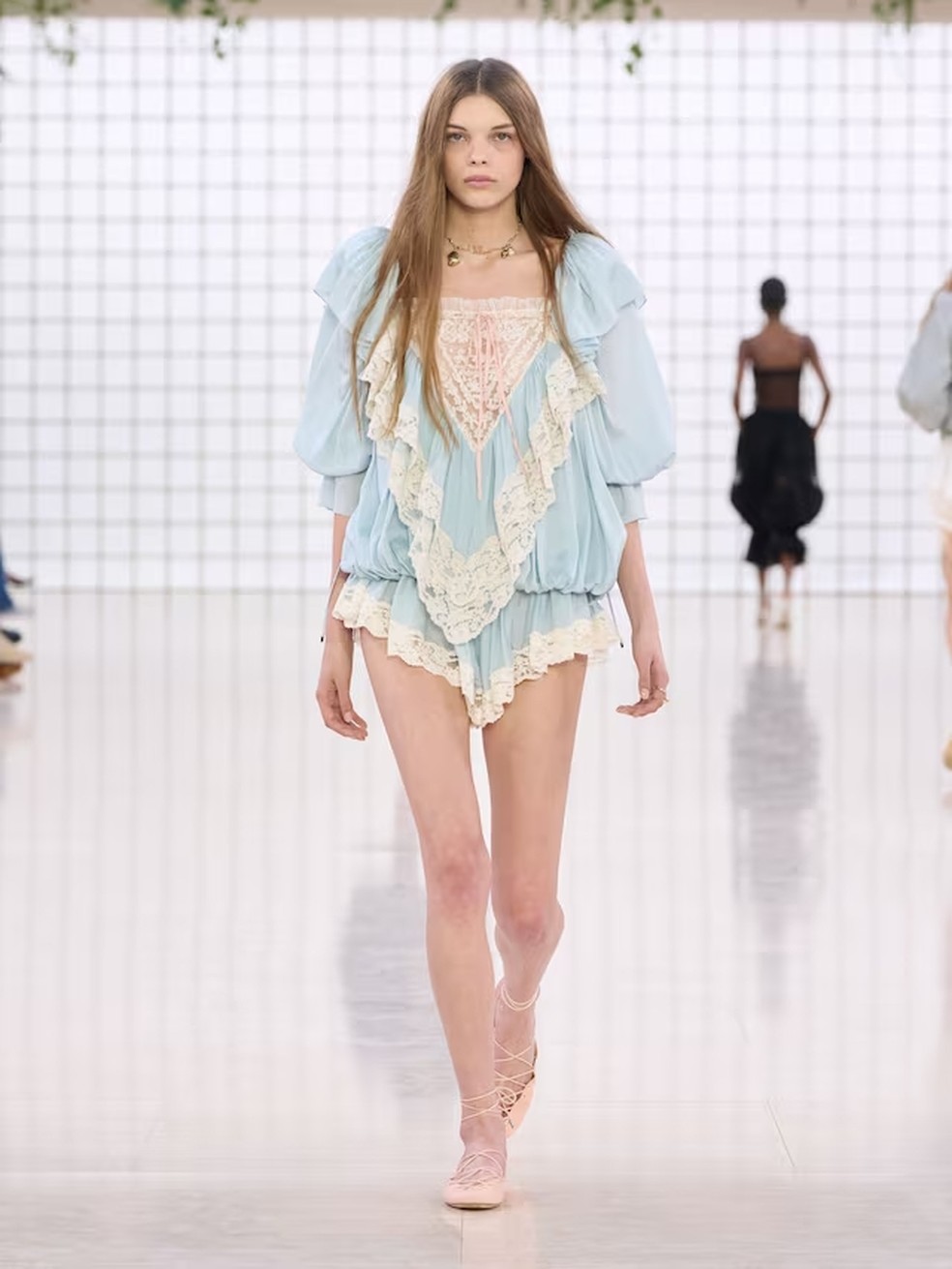 Chloé, coleção primavera verão 2025, na Semana de Moda de Paris — Foto: Reprodução