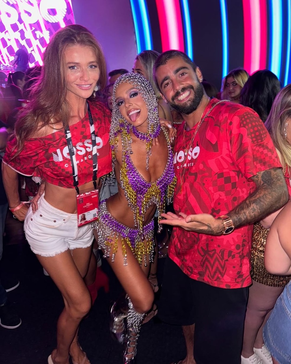 Giovanna Lancellotti encontrou Cintia Dicker e Pedro Scooby — Foto: Reprodução/Instagram