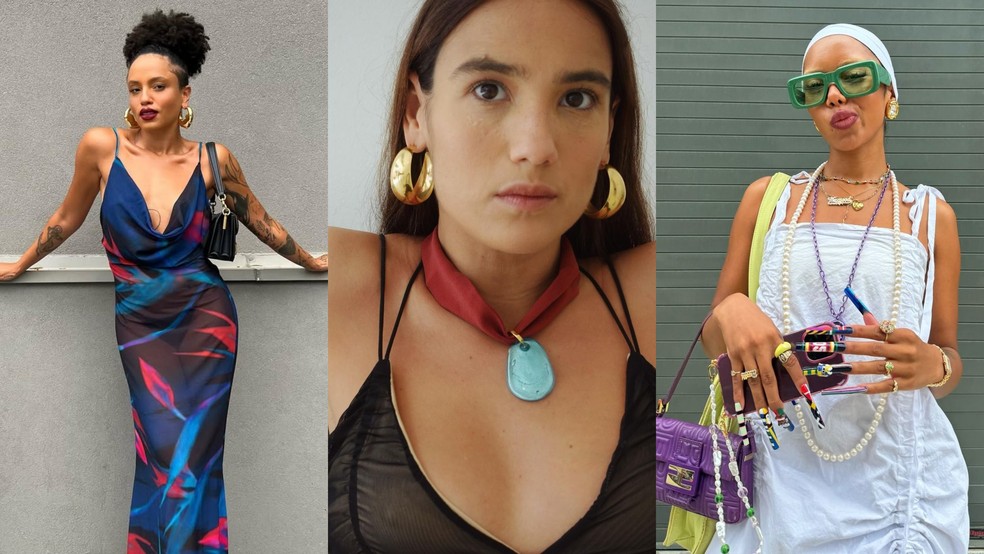 Slip dress, maxi acessórios e óculos coloridos são tendências para investir na Black Friday — Foto: Reprodução/Instagram