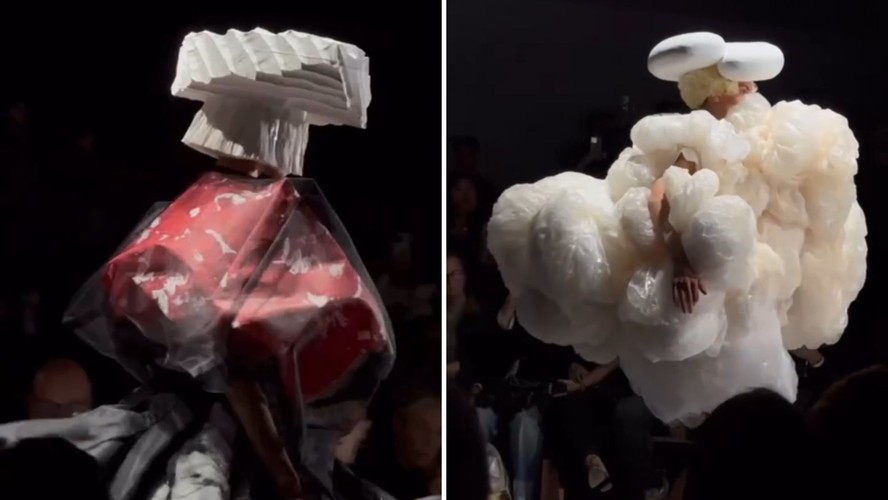 Comme des Garçons faz desfile dramático e impactante na Paris Fashion Week