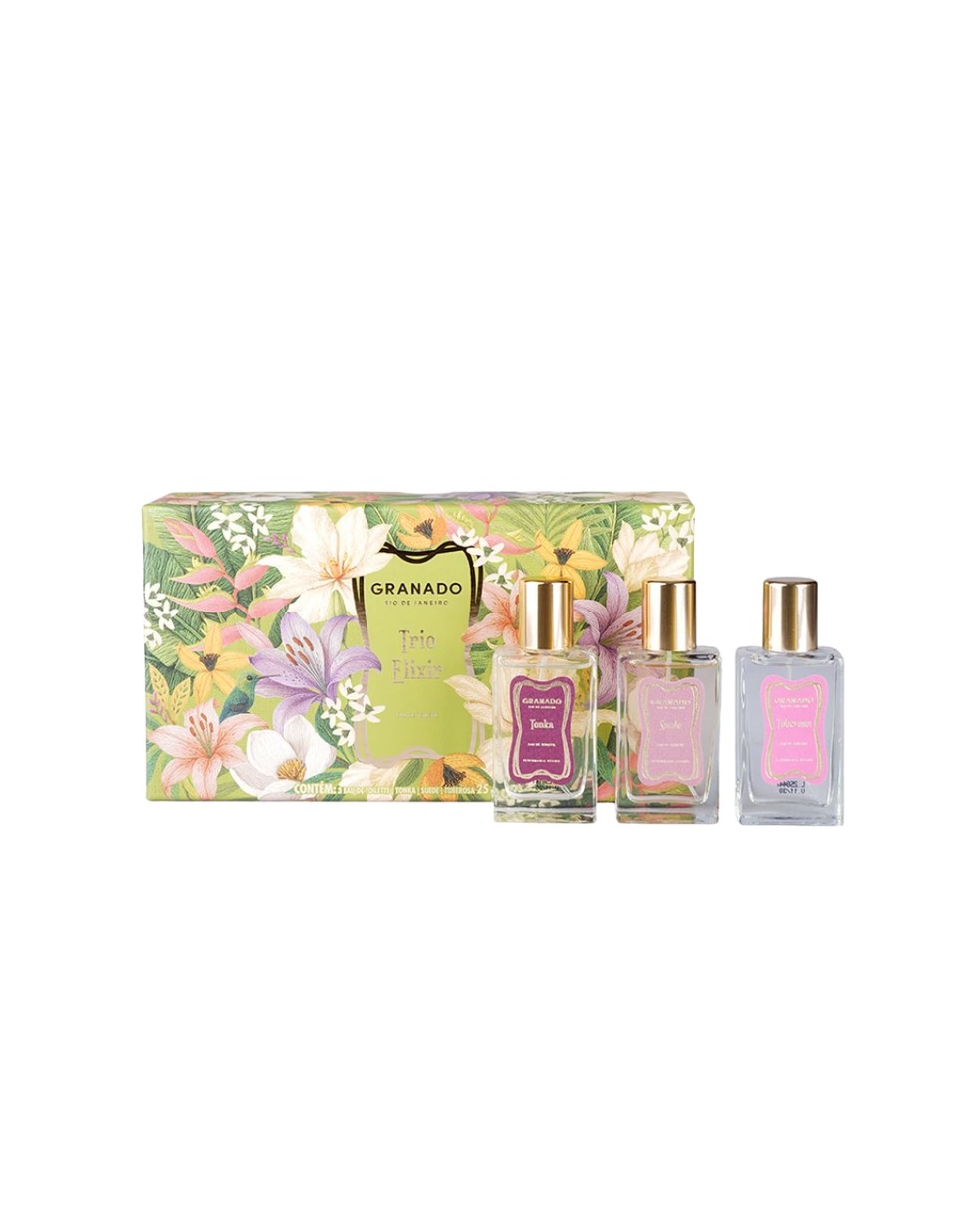 Trio Perfumaria Elixir Jardim Tropical, Granado, R$ 176 — Foto: Divulgação