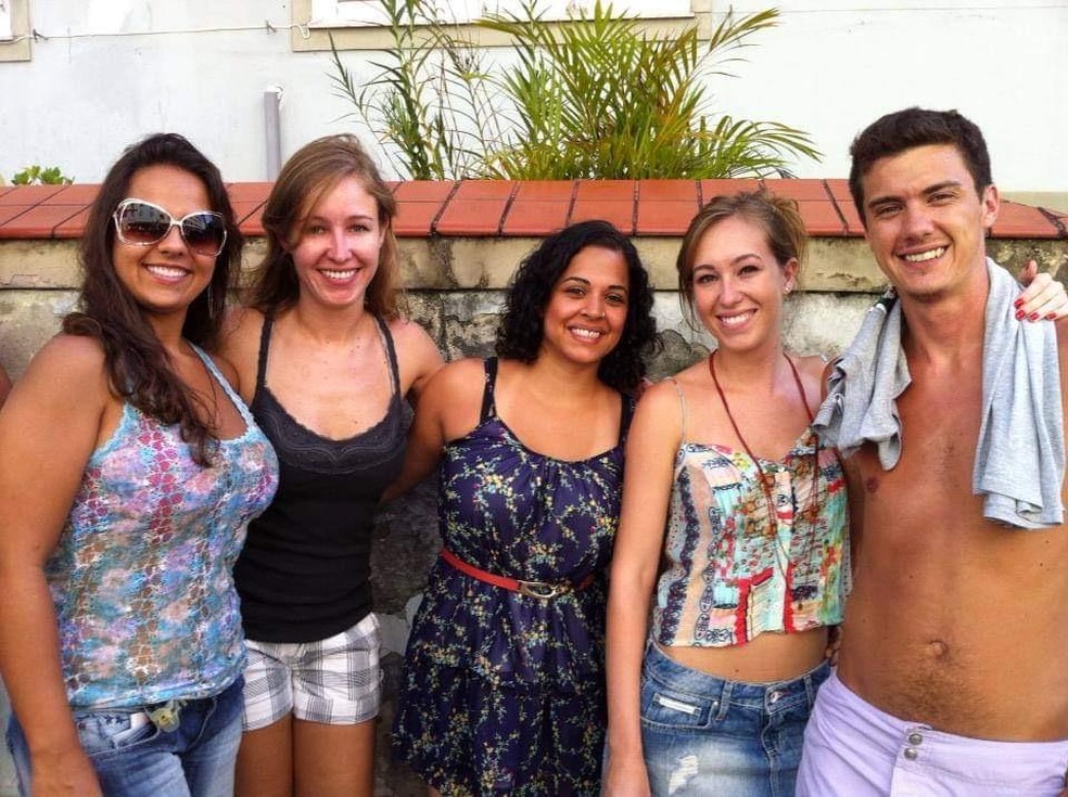 Carnaval de 2013 no Rio de Janeiro: dia em que Babi e Emiliano se conheceram  — Foto: Arquivo Pessoal