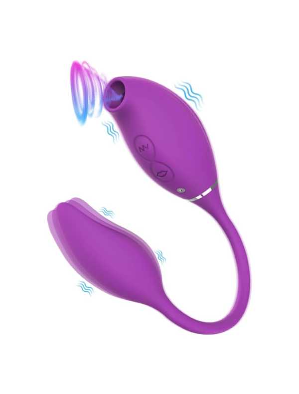 Vibrador e sugador Inotec roxo